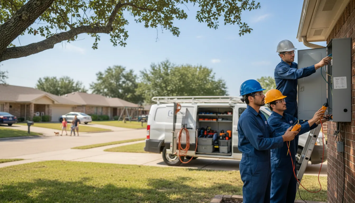 Certified electrician providing emergency electrical services in Belpre, KS